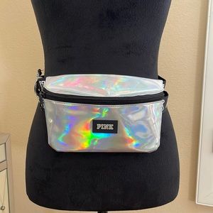 Pink Victoria Secret Holographic Fanny Pack